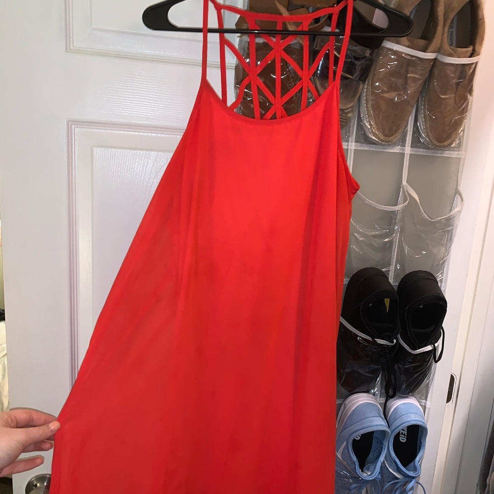 coral dress
